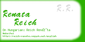 renata reich business card